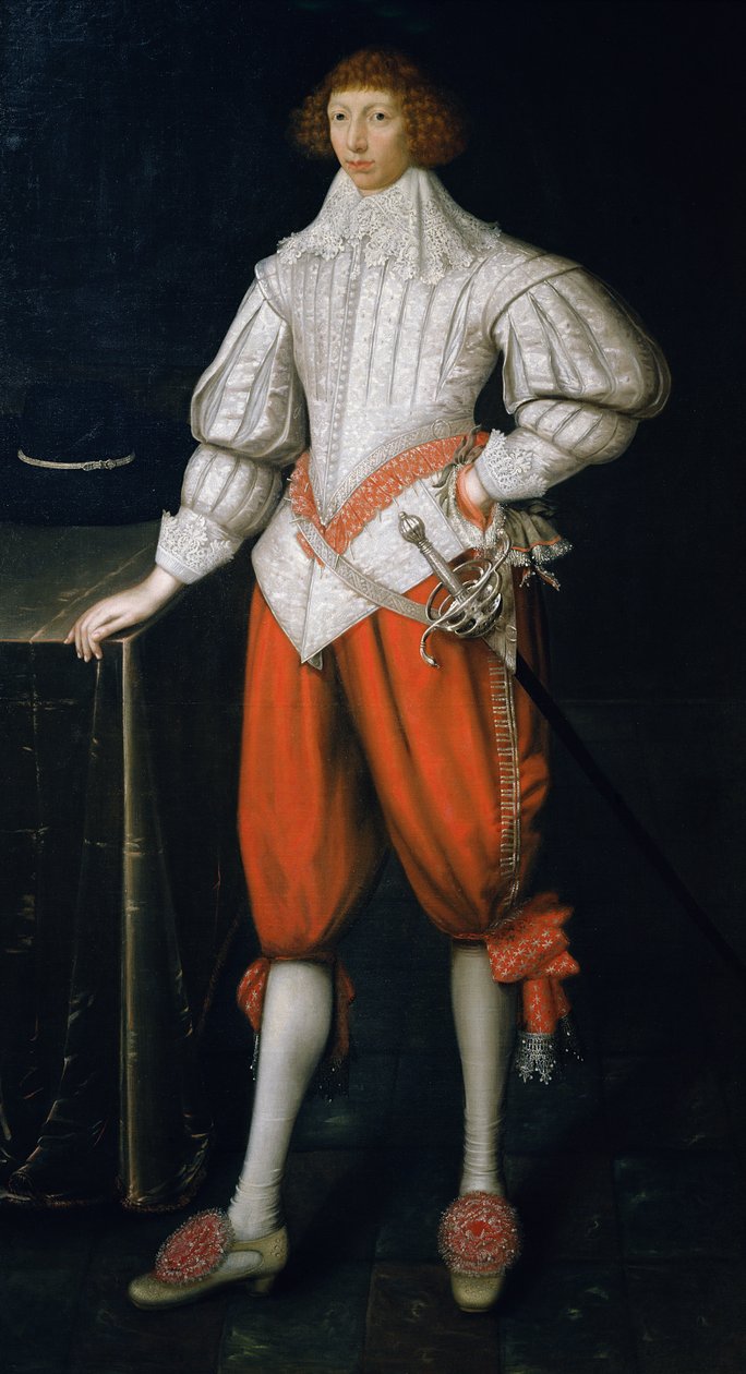 Muotokuva herrasmiehestä, mahdollisesti Poulett-perheen jäsenestä, 1620-luvun loppu tekijältä Gilbert Jackson