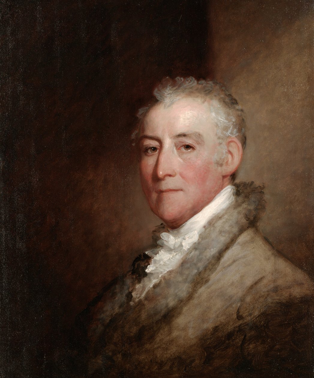 Eversti John Trumbull, 1818 (öljy puulevylle) tekijältä Gilbert Stuart