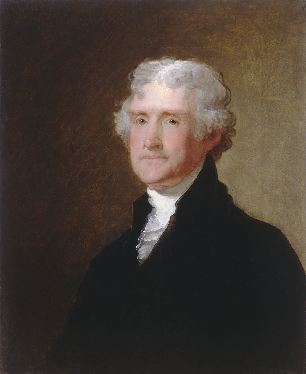 Thomas Jefferson, n. 1821 (öljy puulle) tekijältä Gilbert Stuart