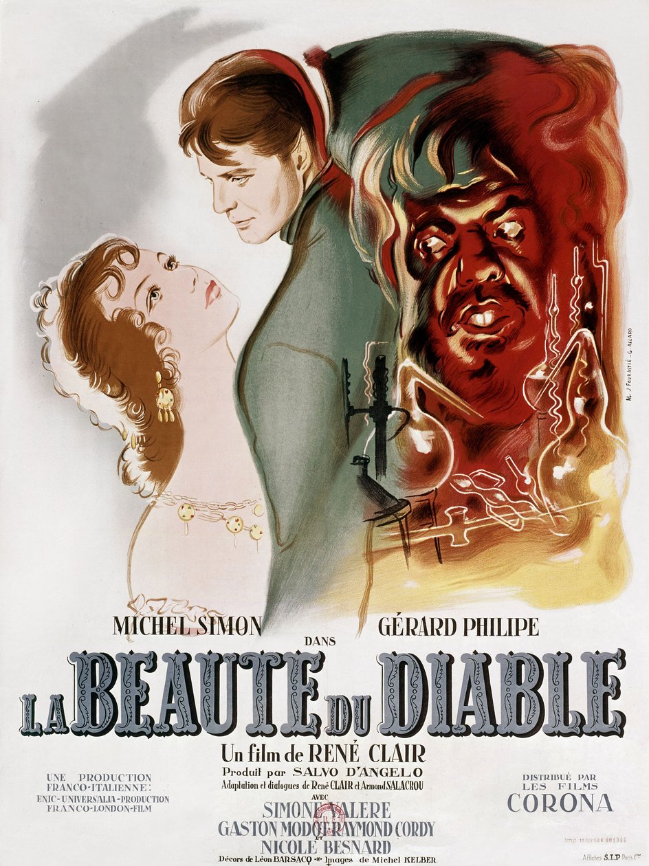 La beaute du diable (Kaunotar ja paholainen) 1950 (juliste) tekijältä Gilbert (active 1949 1968) Allard
