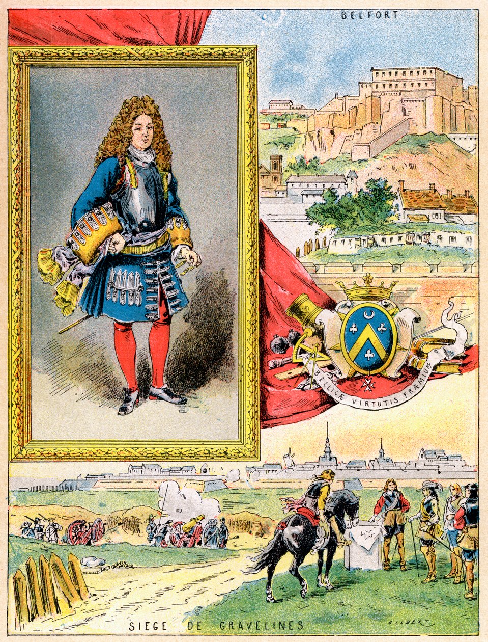 Sebastien le Prestre de Vauban, ranskalainen sotilasinsinööri, 1898 tekijältä Gilbert