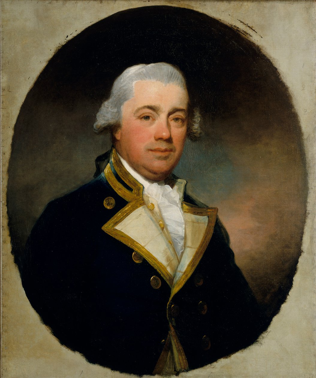 Kapteeni John Harvey (1740-1794), 1700-luvun loppu (öljy kankaalle). tekijältä Gilbert Stuart