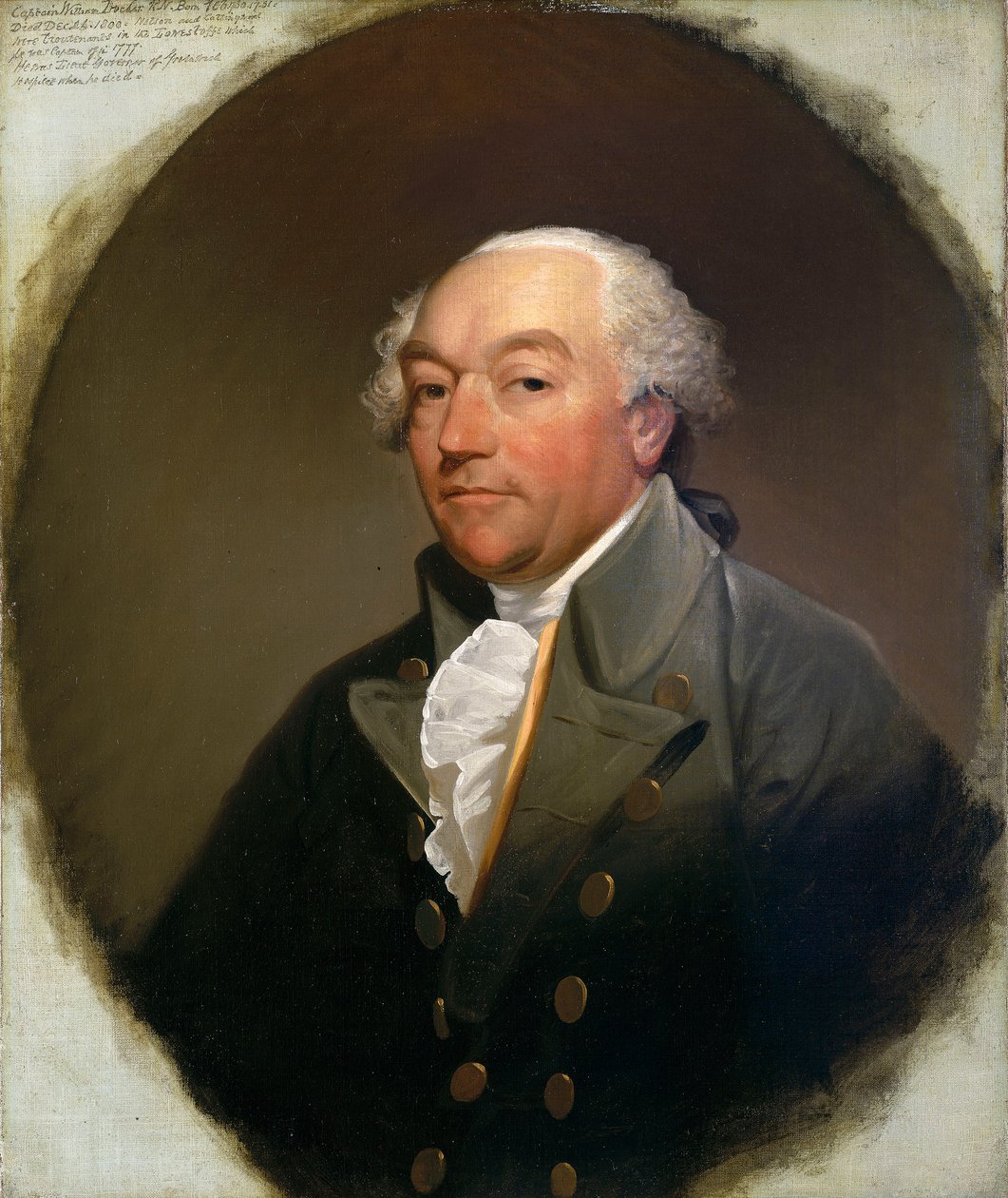 Kapteeni William Locker (1731-1800), noin 1785 (öljy kankaalle). tekijältä Gilbert Stuart