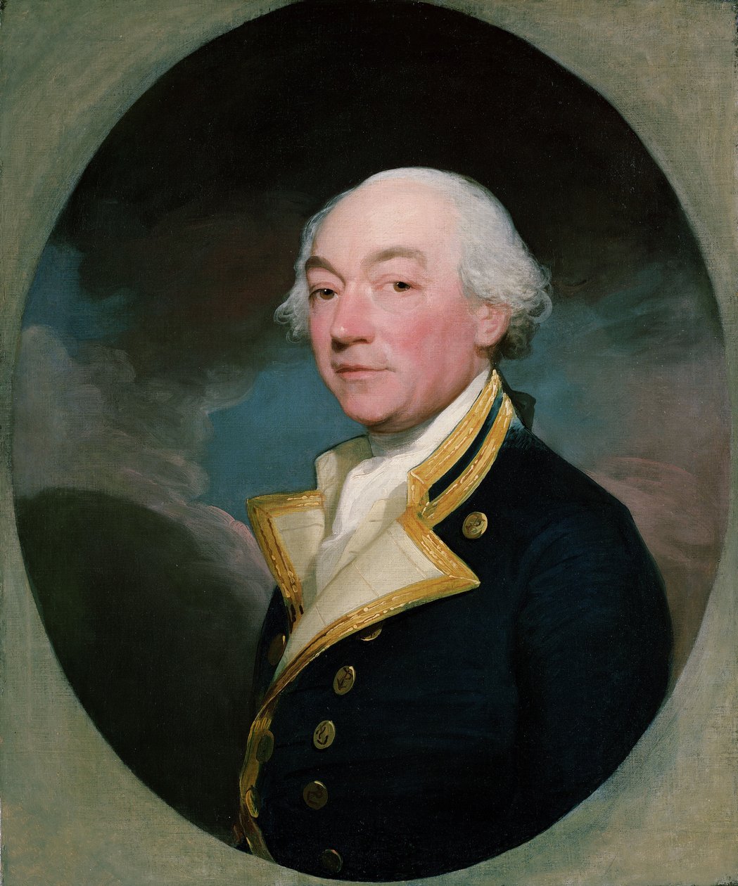 Kapteeni William Locker (1731-1800), noin 1785 (öljy kankaalle). tekijältä Gilbert Stuart