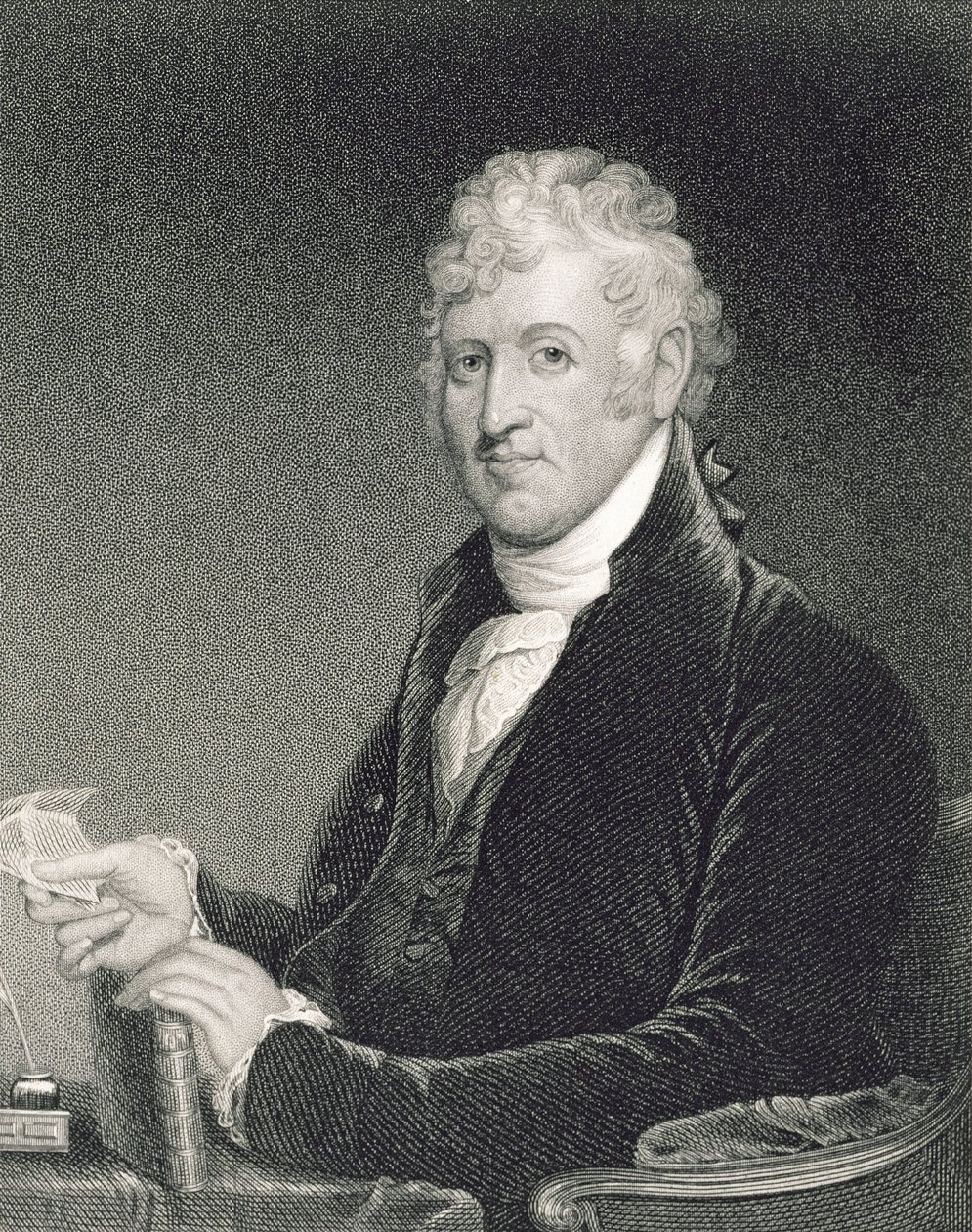 David Humphreys, kaivertanut George Parker (fl.1834-d.1868) James Herringin (1794-1867) alkuperäisen maalauksen kopion jälkeen tekijältä Gilbert Stuart