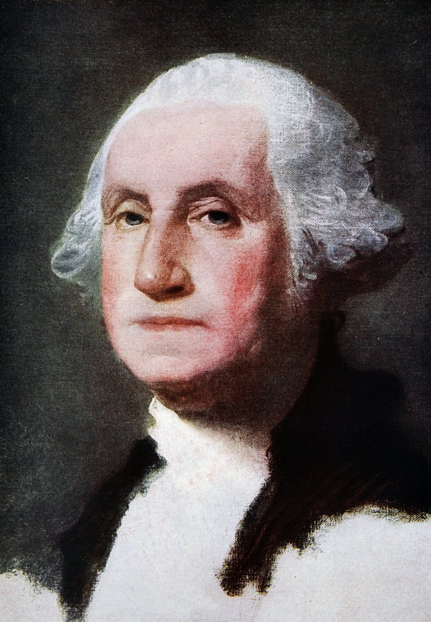 George Washington, toistettu teoksessa "The Outline of History: olla pelkkä elämän ja ihmiskunnan historia", H.G. Wells, Lontoo tekijältä Gilbert Stuart