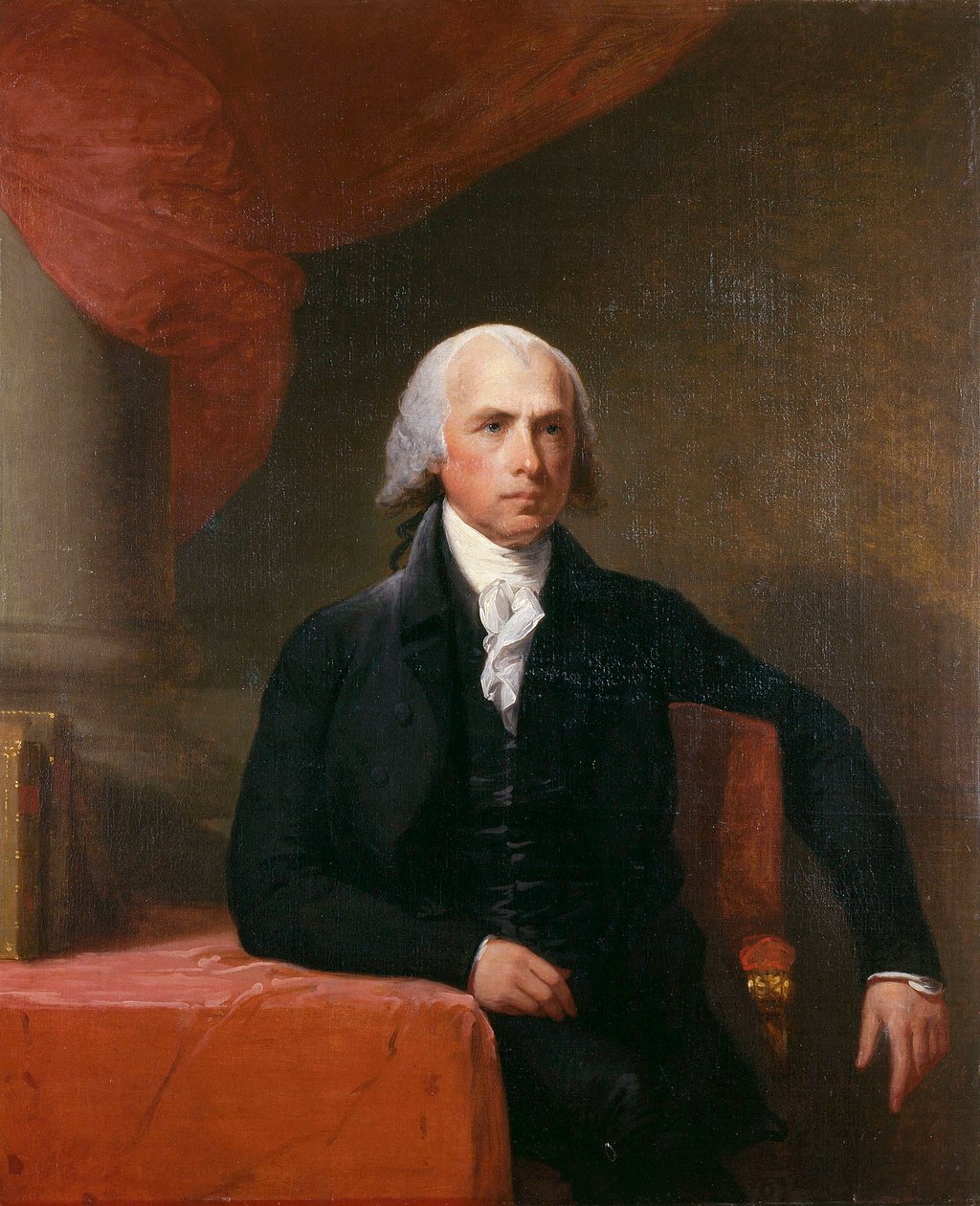 James Madison (1751-1836), yhdysvaltalainen poliitikko tekijältä Gilbert Stuart