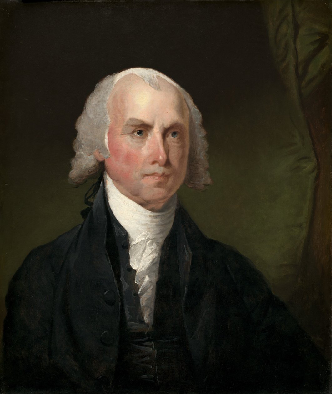 James Madison, c. 1821. tekijältä Gilbert Stuart