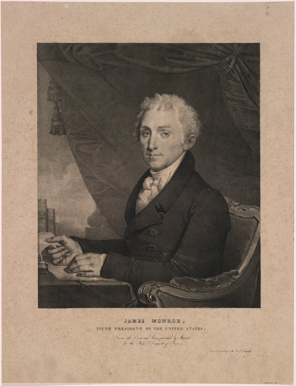 James Monroe tekijältä Gilbert Stuart