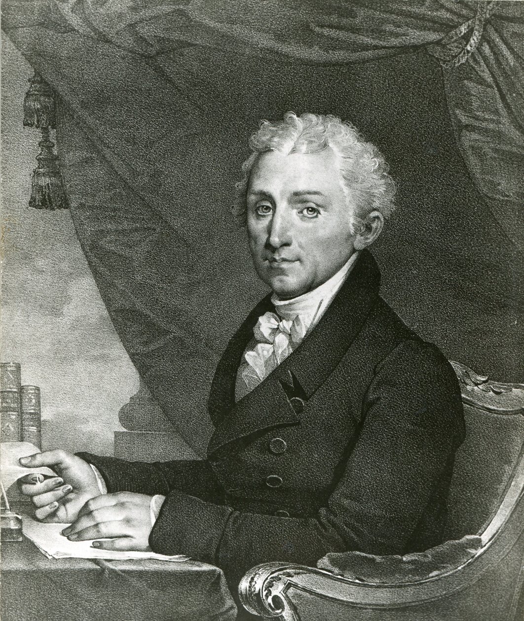 James Monroe, Yhdysvaltain 5. presidentti (b/w litho) tekijältä Gilbert Stuart