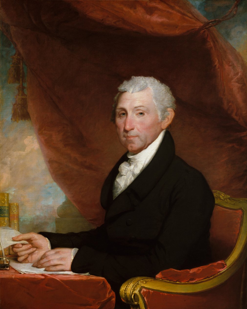 James Monroe, n. 1820-22 (öljy kankaalle) tekijältä Gilbert Stuart