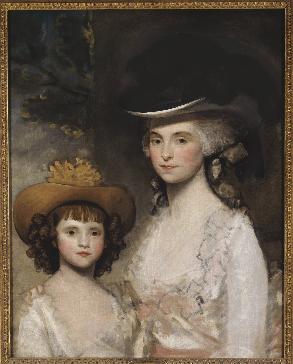 Rouva Blades ja hänen tyttärensä tekijältä Gilbert Stuart