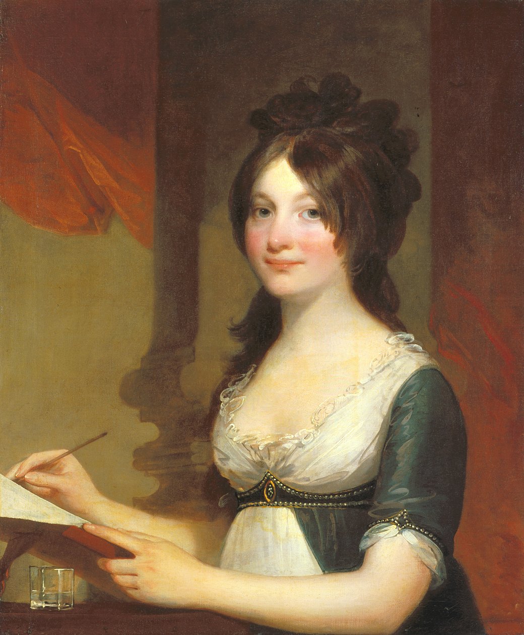 Nuoren naisen muotokuva (öljy kankaalle) tekijältä Gilbert Stuart