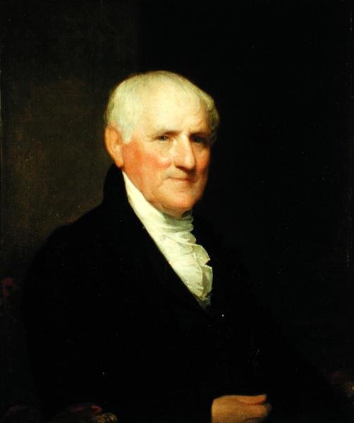 Egbert Bensonin (1746-1833) muotokuva, n. 1820 (öljy paneelille) tekijältä Gilbert Stuart