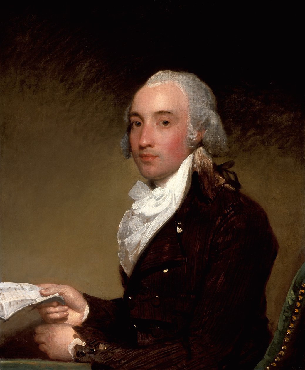 Muotokuva Richard Barringtonista, myöhemmästä neljännestä varakreivi Barringtonista, noin 1793-94. tekijältä Gilbert Stuart