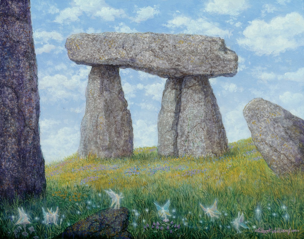 Muinaisia kiviä, 2001 (akryyli laudalle) tekijältä Gilbert Williams