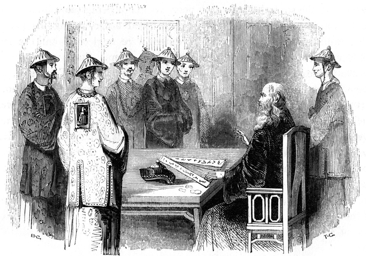 Konfutse ja hänen opetuslapsensa, 5. vuosisadalla eKr., 1847 tekijältä Giles