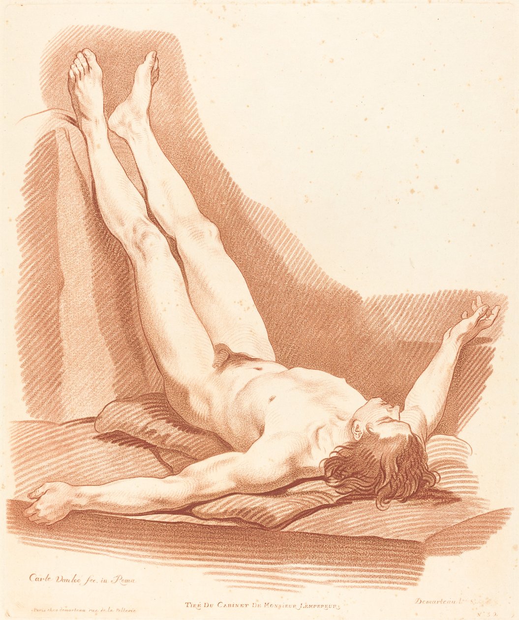 Akatemia tekijältä Gilles Demarteau, the Elder after Carle Van Loo