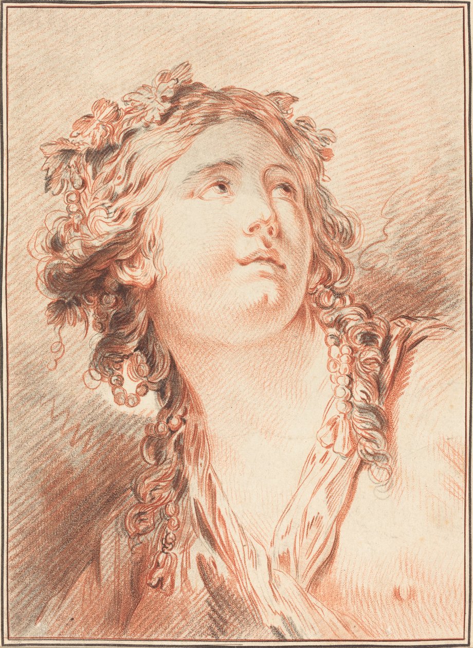 Nuoren naisen johtaja tekijältä Gilles Demarteau, the Elder after Jean Baptiste Le Prince