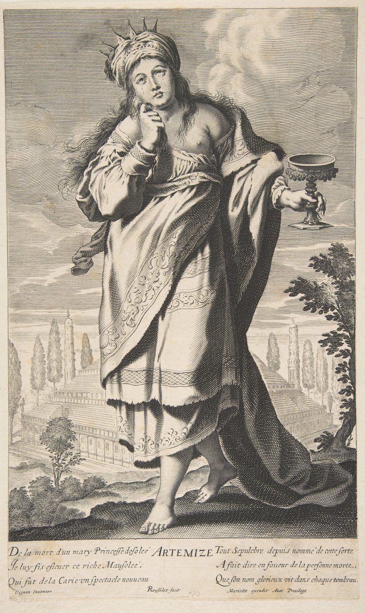 Artemis, n. 1639-40. Tekijät: Gilles Rousselet, Abraham Bosse. tekijältä Gilles Rousselet and Abraham Bosse