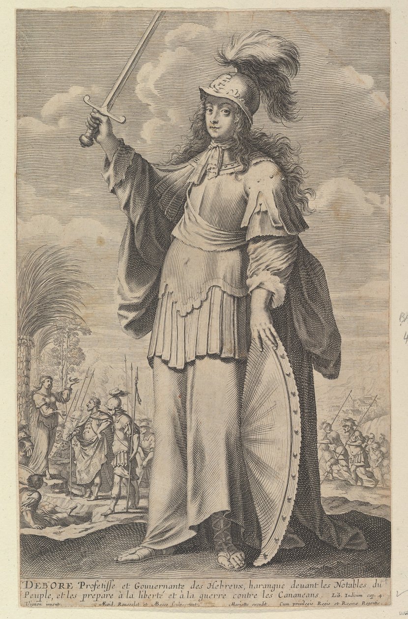 Deborah, 1647. Tekijät: Gilles Rousselet, Abraham Bosse. tekijältä Gilles Rousselet and Abraham Bosse