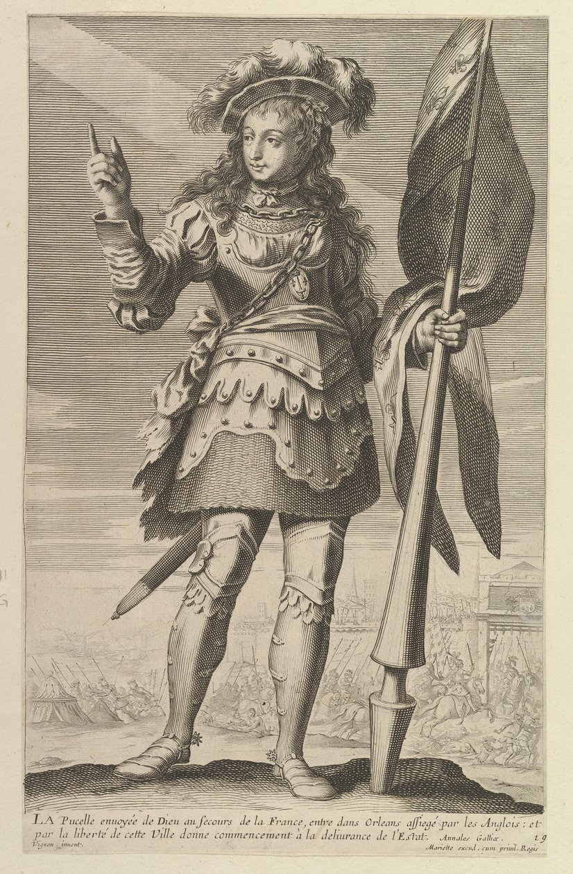 The Maid of Orleans, 1647. Tekijät: Gilles Rousselet, Abraham Bosse. tekijältä Gilles Rousselet and Abraham Bosse