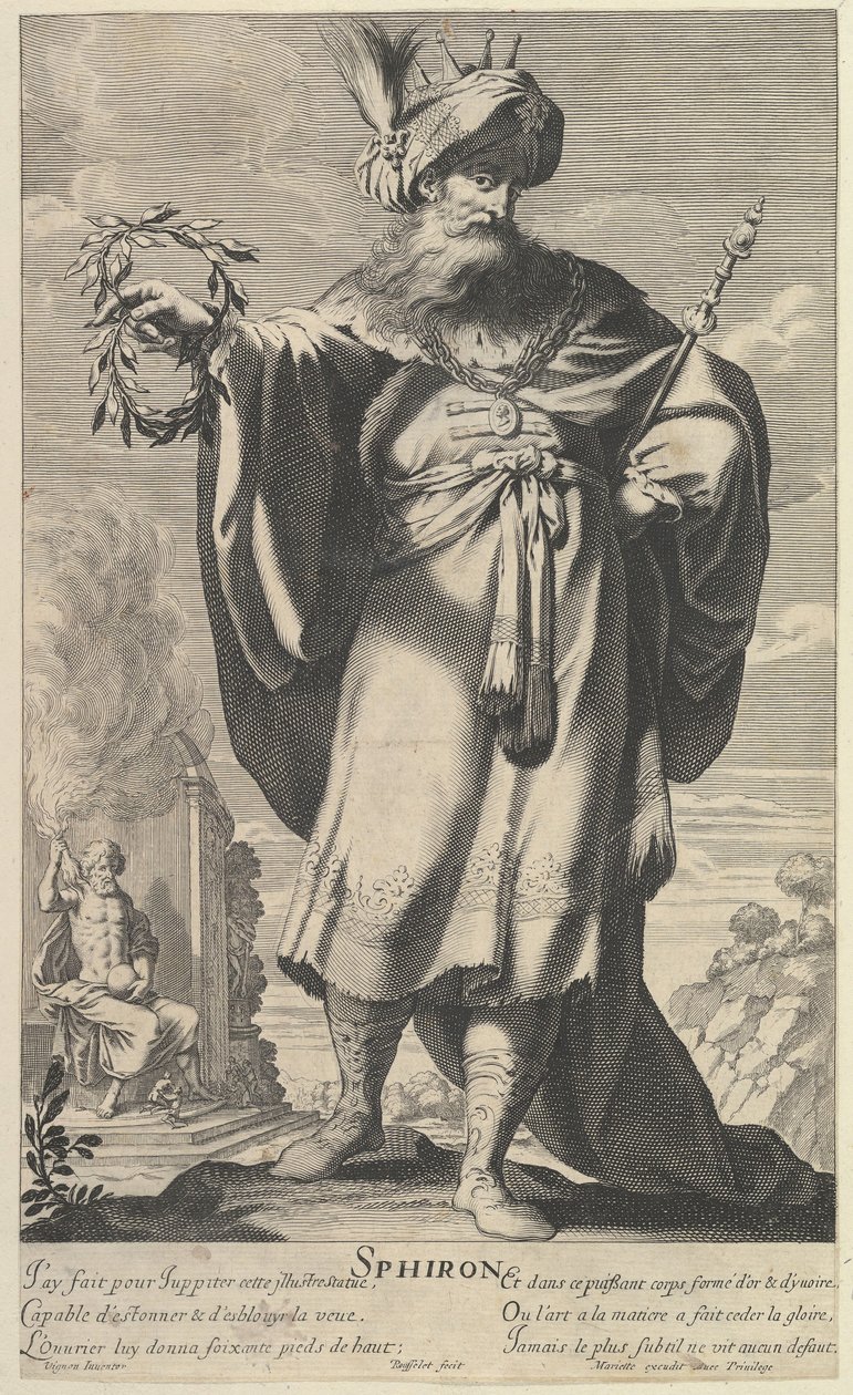 Sphiron, n. 1639-40. Tekijät: Gilles Rousselet, Abraham Bosse. tekijältä Gilles Rousselet and Abraham Bosse