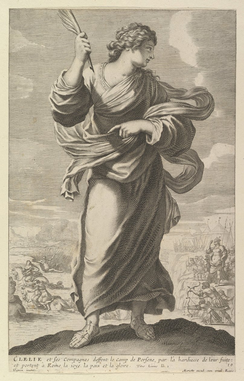 Clélie, 1647. Tekijät: Gilles Rousselet, Abraham Bosse. tekijältä Gilles Rousselet
