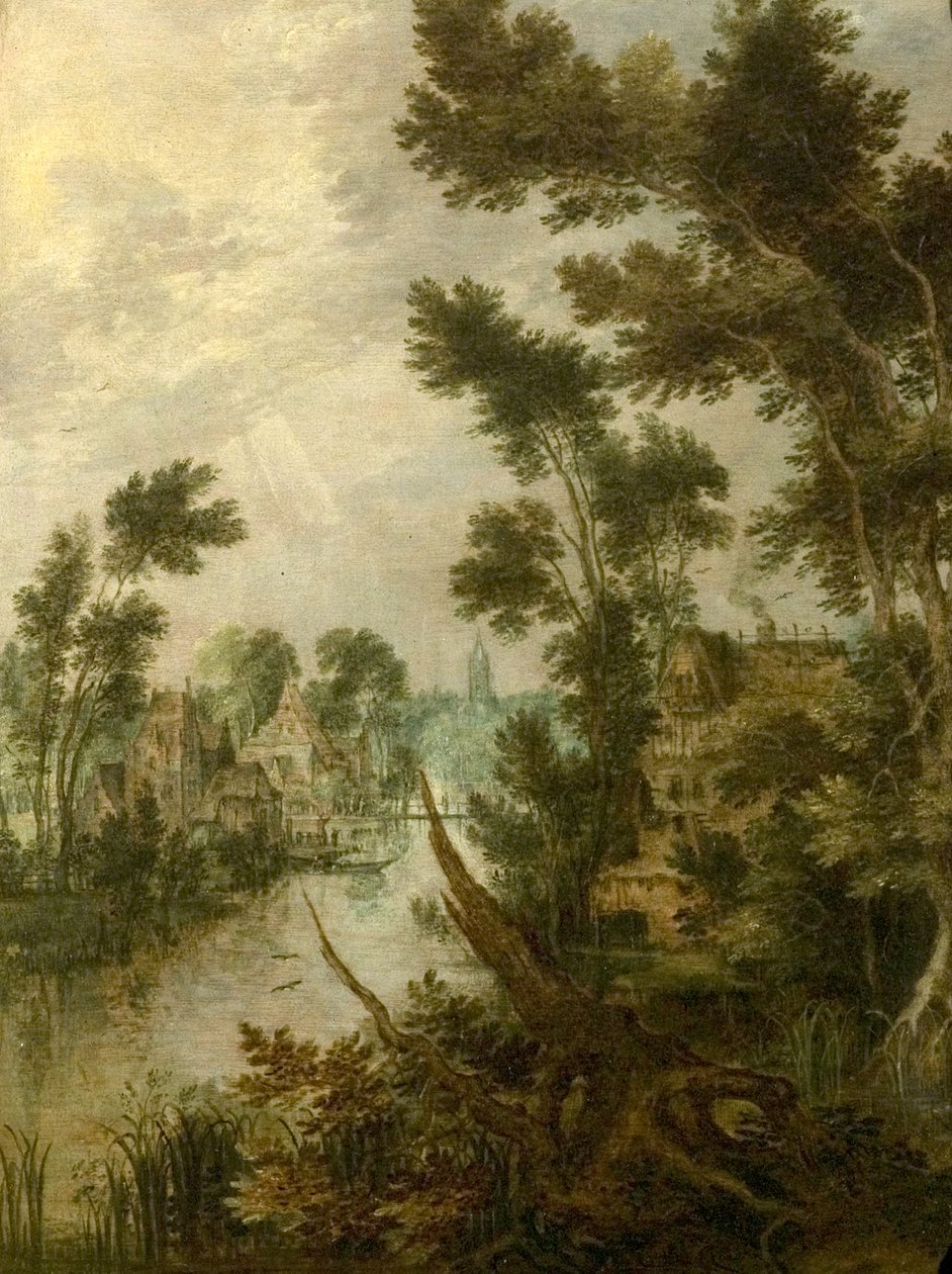 Jokikohtaus, 1614 tekijältä Gillis Claesz d Hondecoeter