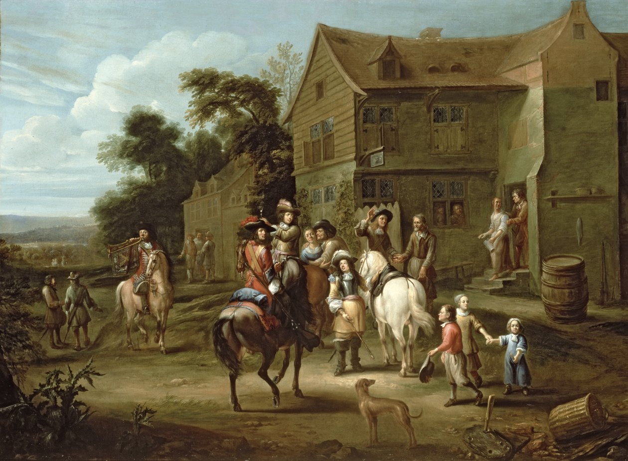 Orangen prinssi William metsästäjien kanssa tekijältä Gillis van Tilborgh the younger
