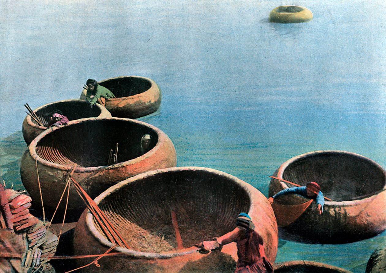 Kouffehs Eufrat-joella, 1890 tekijältä Gillot