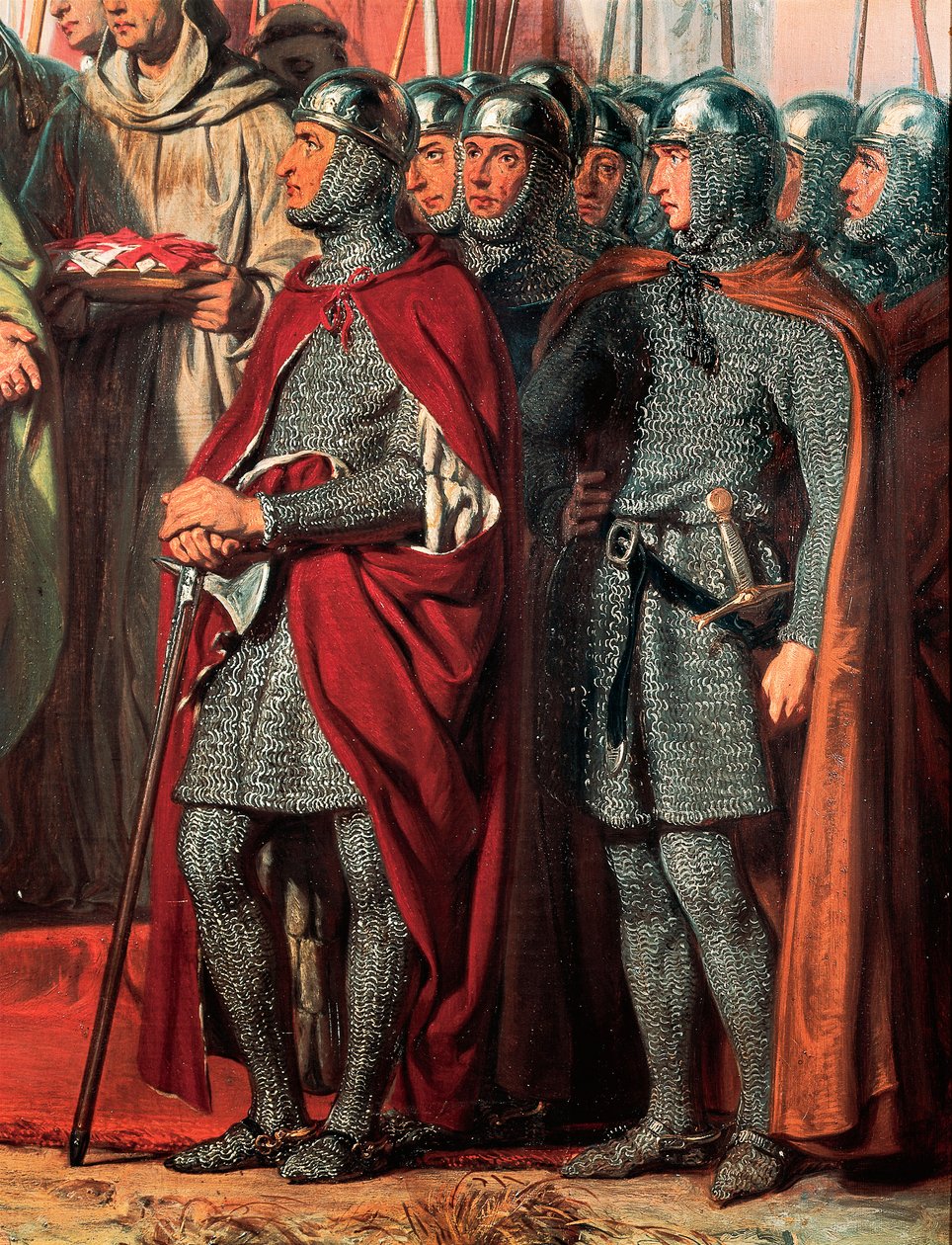Kolmas ristiretki (1189-1192): Filip Augustuksen (Ranskan Filip II) tapaaminen ja kädenpuristus. tekijältä Gillot Saint Evre