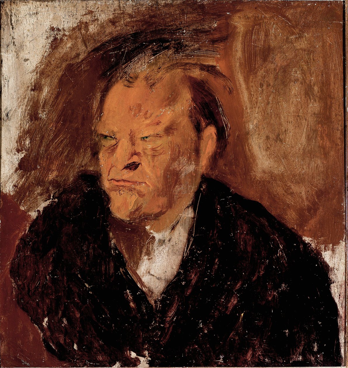 Muotokuva runoilija Giuseppe Ungarettista (1888-1970) Maalaus tekijältä Gino  Bonichi