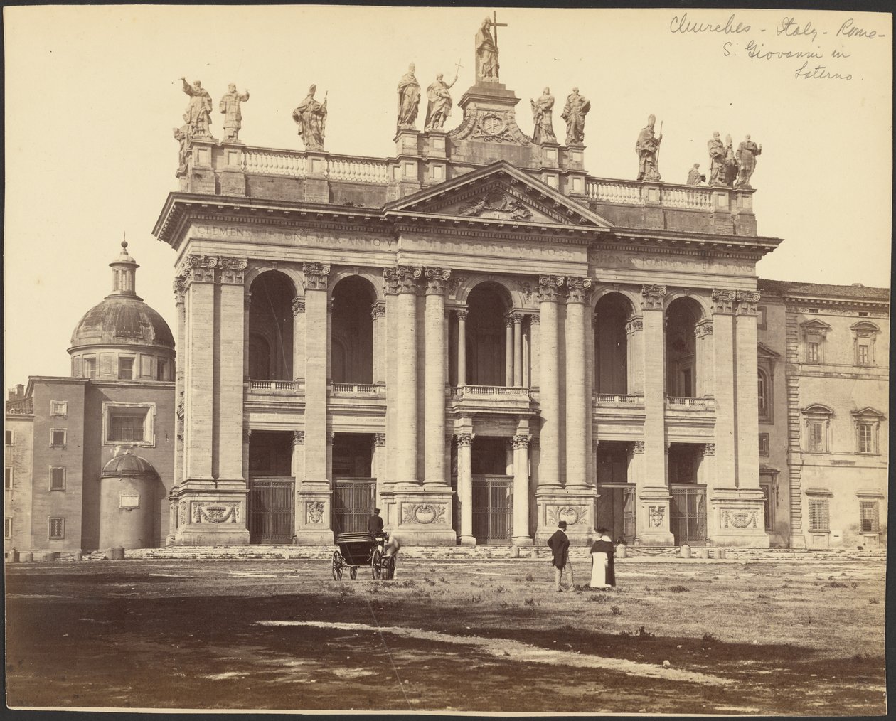 [San Giovanni in Lateranon basilikan julkisivu, Rooma] tekijältä Gioacchino Altobelli