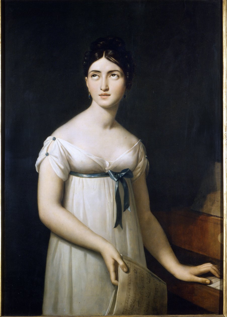 Giuditta Pasta (1797-1865). Serangelin maalaus. 1800-luvun alku. Scala museo tekijältä Gioacchino Giuseppe Serangeli