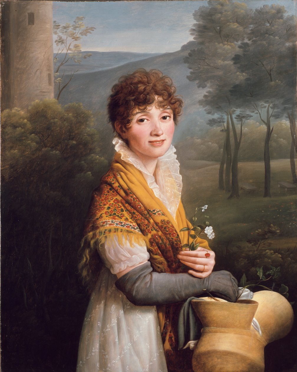 Nuoren naisen muotokuva, c1807-1810 tekijältä Gioacchino Giuseppe Serangeli