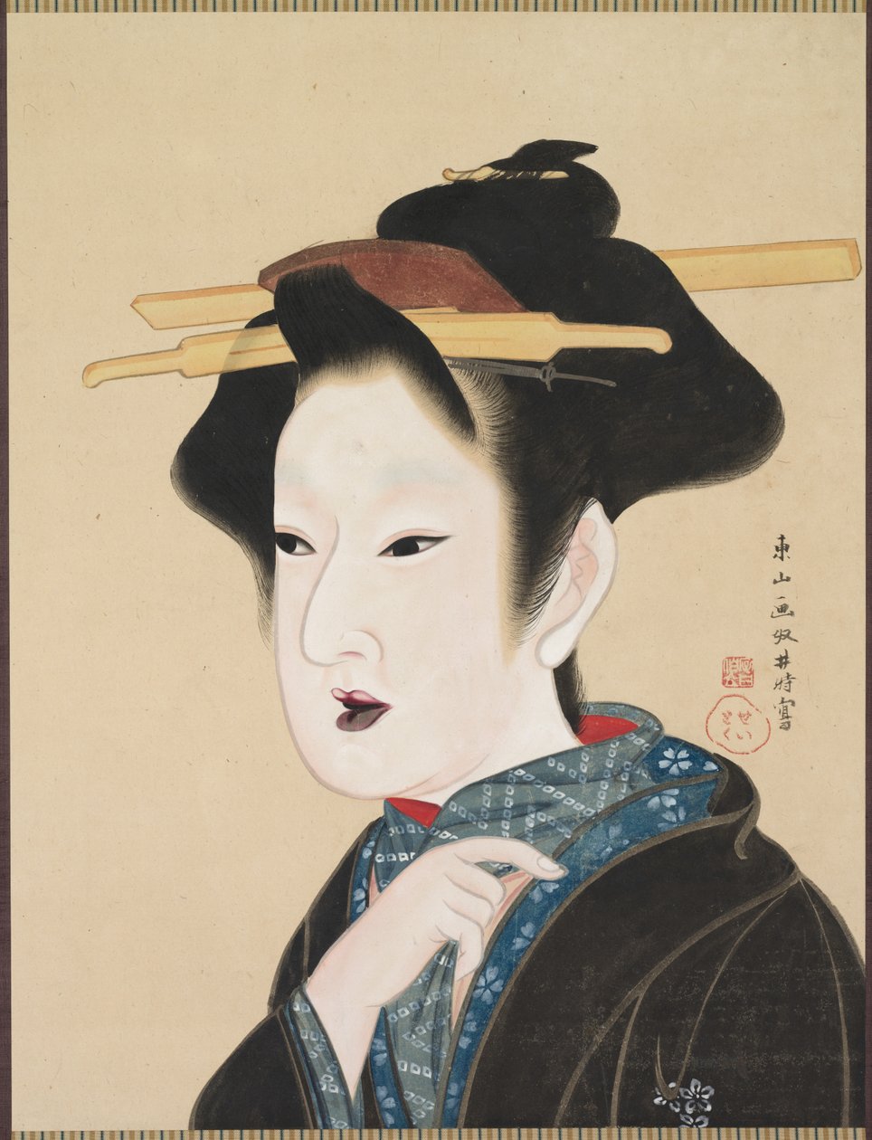 Naisen muotokuva, 1800-luku. tekijältä Gion Seitoku