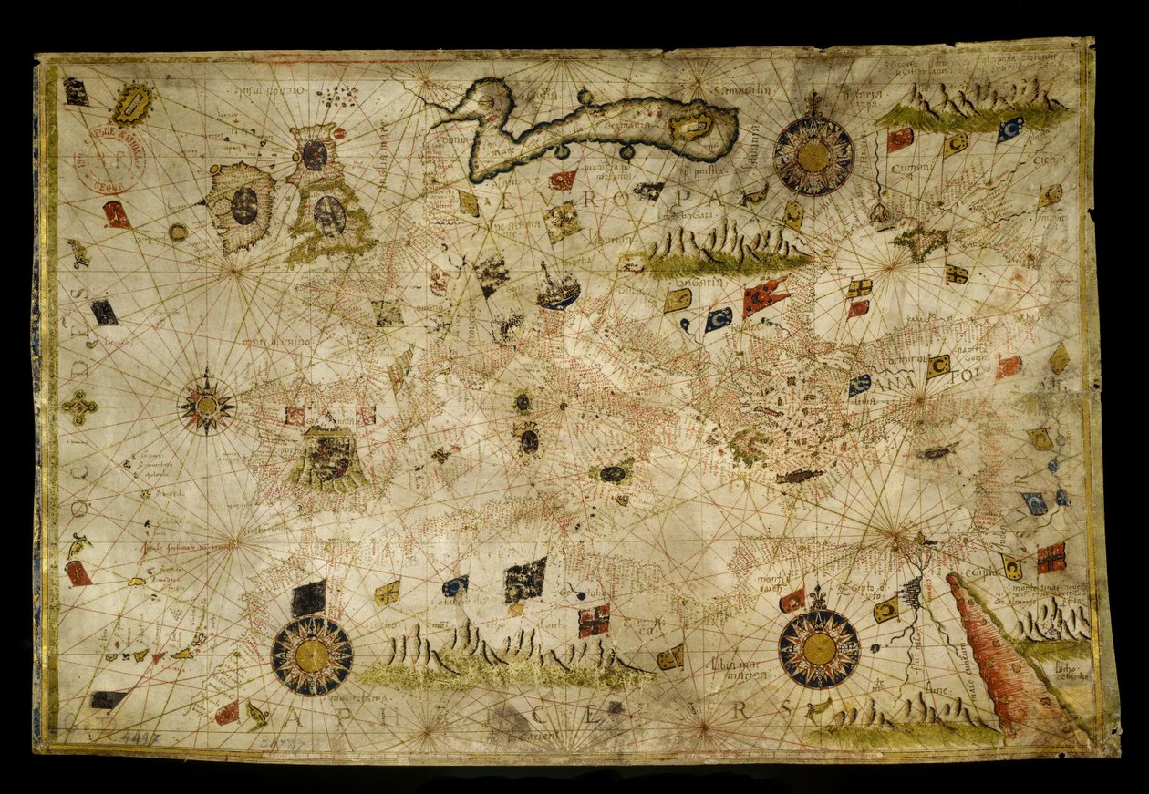 Carte de la Mer Méditerranée tekijältä Giorgio Callapoda