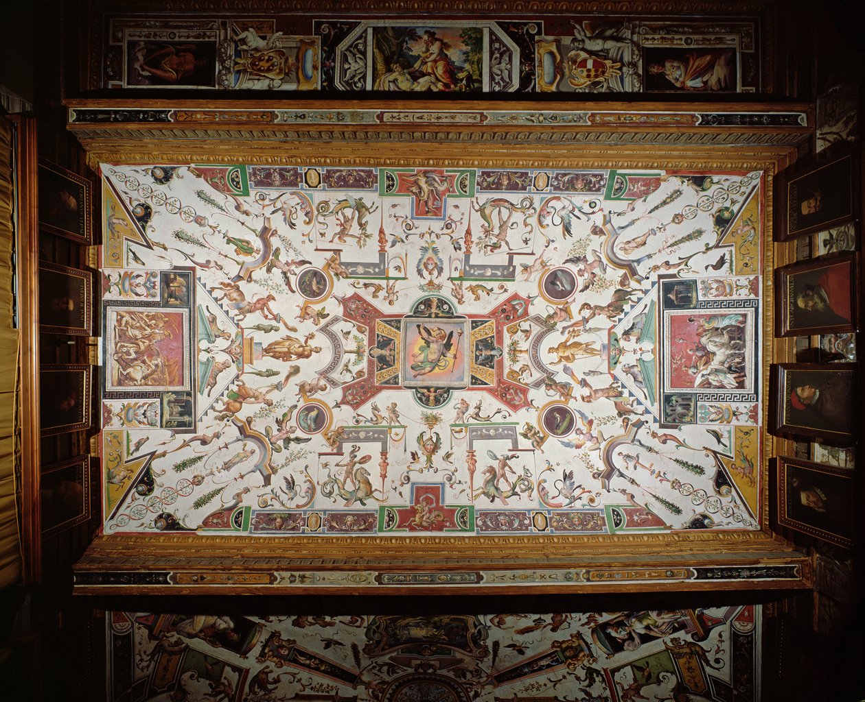 Vasarin käytävän katto, 1560-80. tekijältä Giorgio Vasari