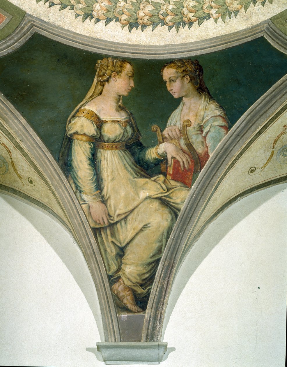 Muses, Apollon kammio ja muusat tekijältä Giorgio Vasari