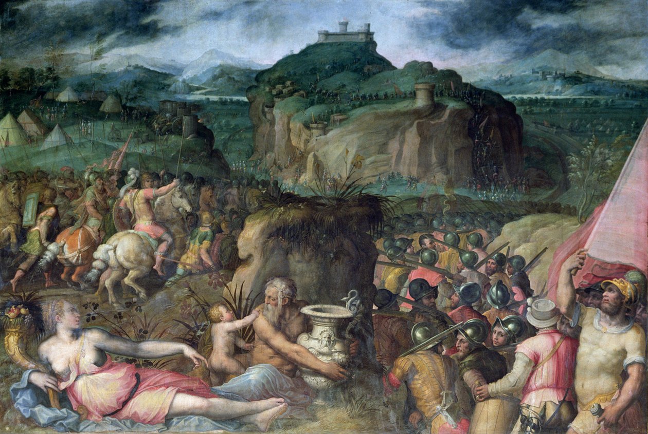 San Leon piiritys (katso 139094) tekijältä Giorgio Vasari