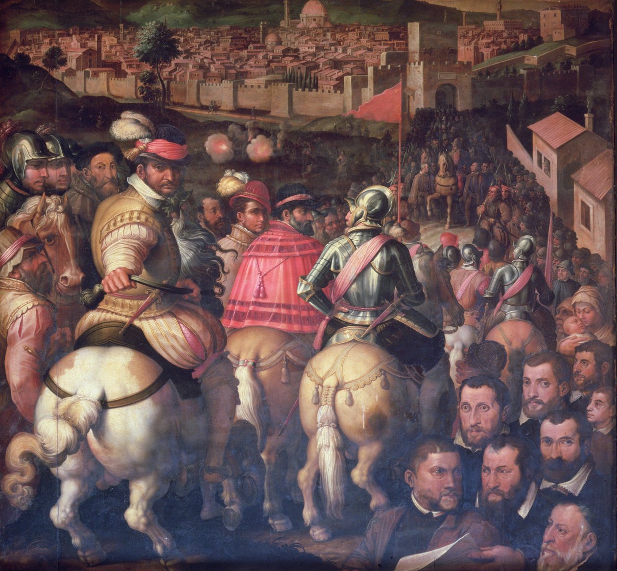 Triumph sodan jälkeen Sienan kanssa Salone dei Cinquecenton katosta, 1565 (paneeli) tekijältä Giorgio Vasari