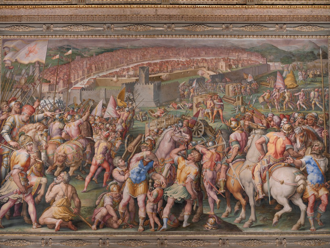 Pisan Stampace -linnoituksen myrsky tekijältä Giorgio Vasari