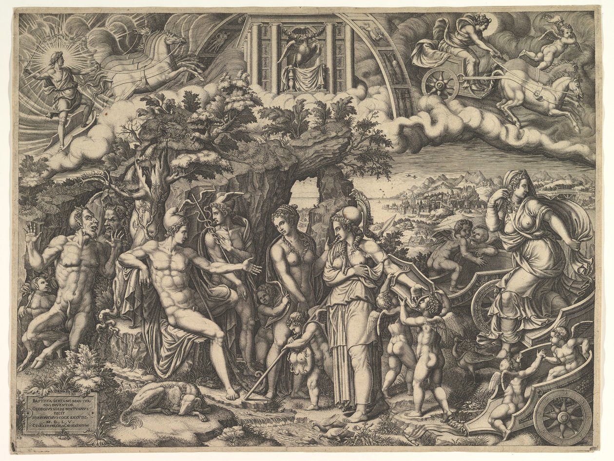 Pariisin tuomio, 1555. tekijältä Giorgio Ghisi