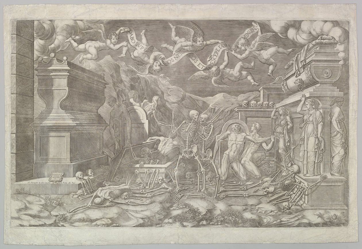 Hesekielin näy, 1554. tekijältä Giorgio Ghisi