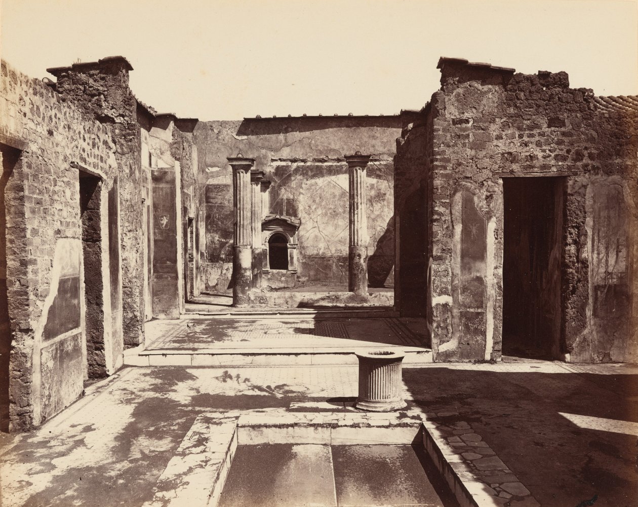 Casa del Poeta Tragico, Pompei (Traagisen runoilijan talo, Pompeiji),c. 1870 (kuva) tekijältä Giorgio Sommer