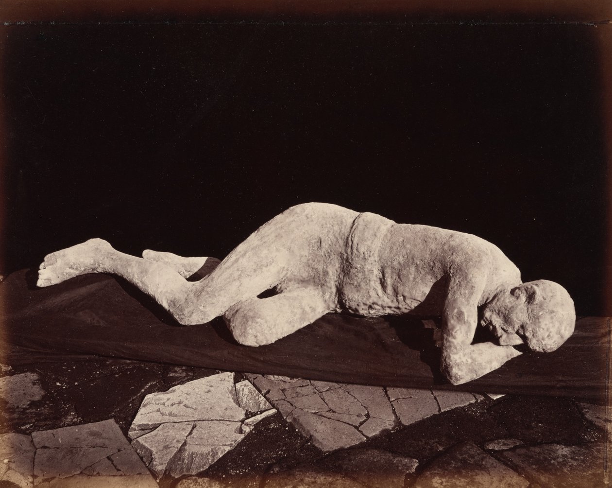 Ihmisen valettu, Pompeji,1873 (kuva) tekijältä Giorgio Sommer