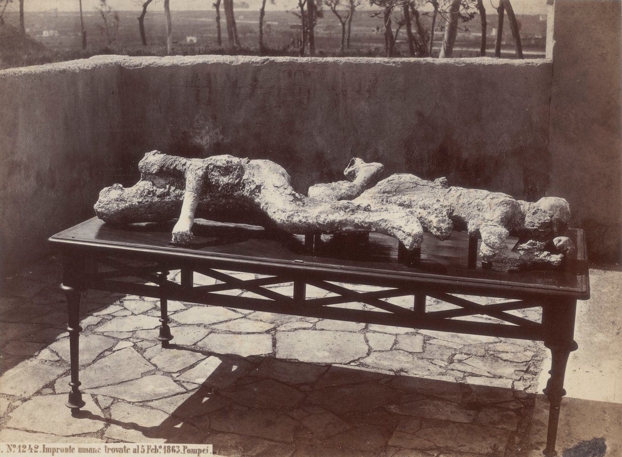 Ihmisen jalanjäljet, Pompeji [Ihmistehtävät, Pompei] tekijältä Giorgio Sommer