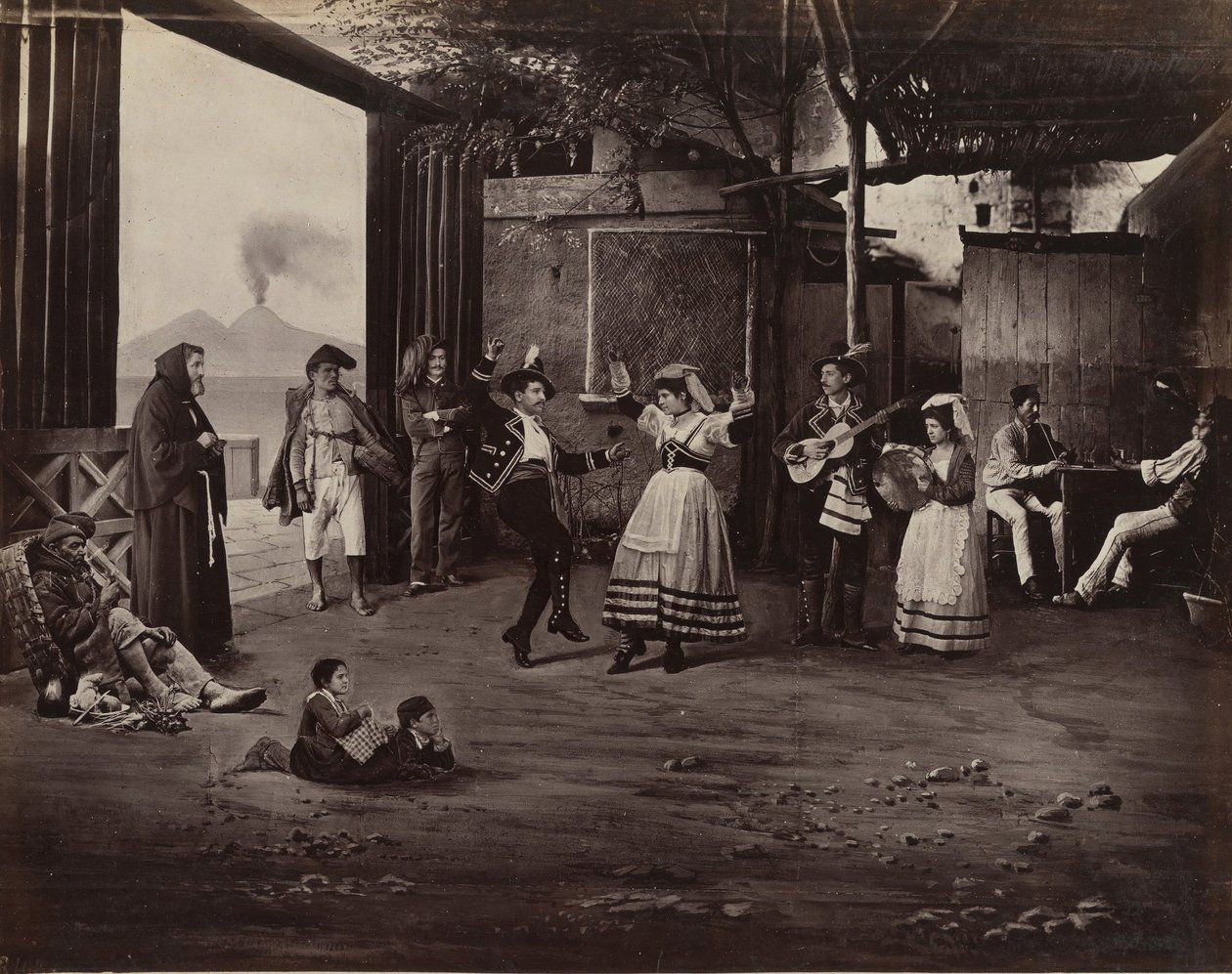 Napoli Tarantella, n. 1870. tekijältä Giorgio Sommer