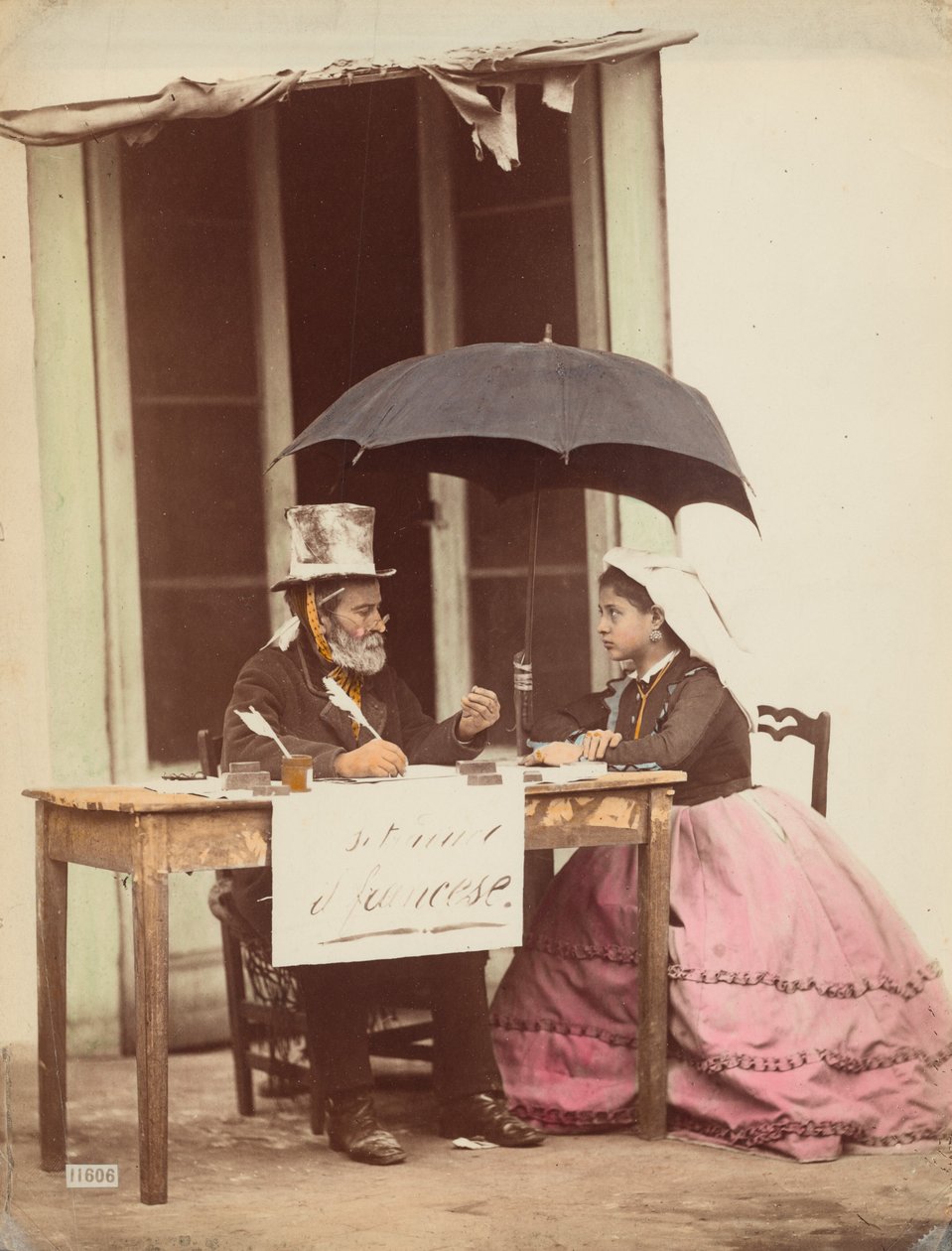 Julkinen kirjailija, Napoli,1865-1870 (kuva) tekijältä Giorgio Sommer